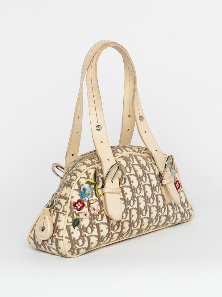 Christian Dior Diorissimo Floral Handle Bag  AMUSED Co